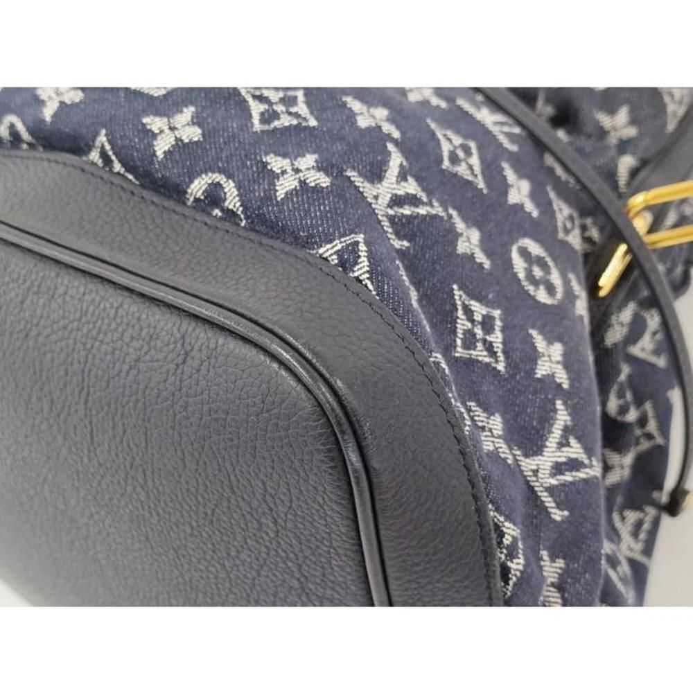 Louis Vuitton Noe MM Tote Shoulder Bag Monogram Denim Purse - Picture 3 of 10